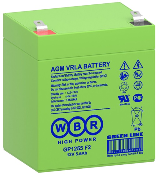 Аккумулятор WBR GP1255 F2