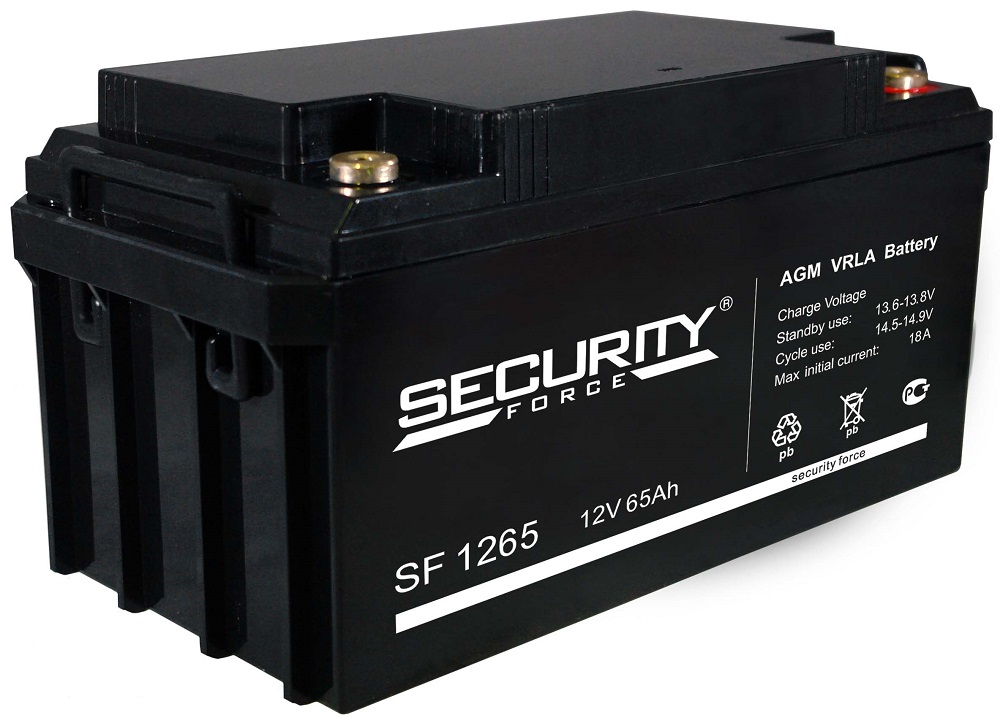 Аккумулятор Security Force 12 В, 65 Ач