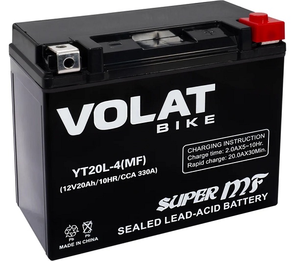 Батарея VOLAT YT20L-4(MF)Volat