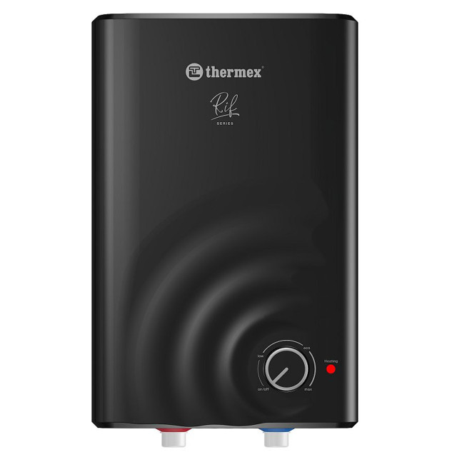 водонагреватель накопительный THERMEX Риф O 10л над раковиной черный