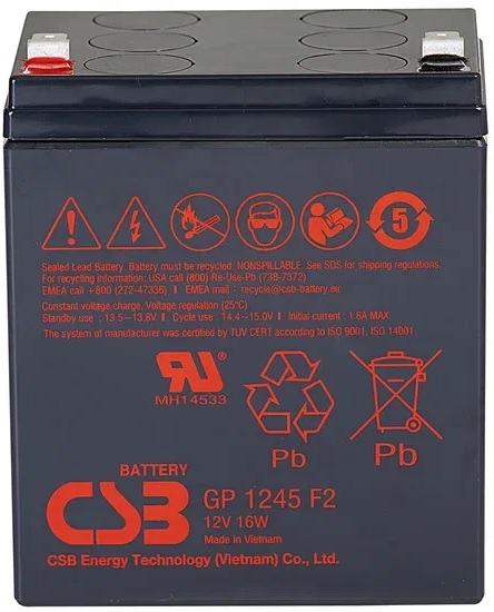 Аккумулятор CSB GP1245 F2