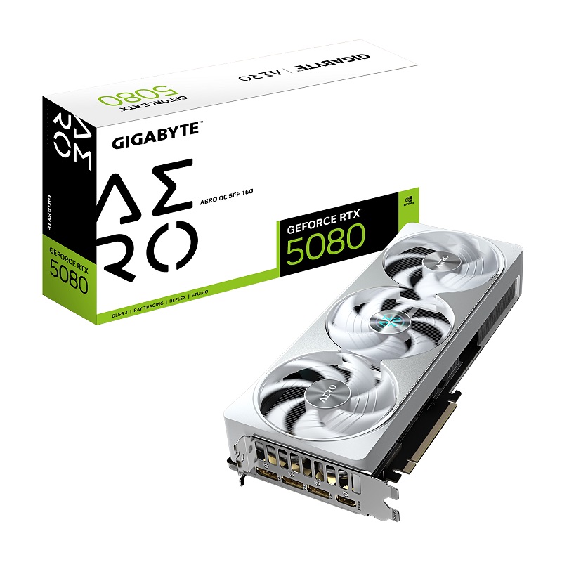 Видеокарта GIGABYTE GeForce RTX 5080 AERO OC SFF (GV-N5080AERO OC-16GD)