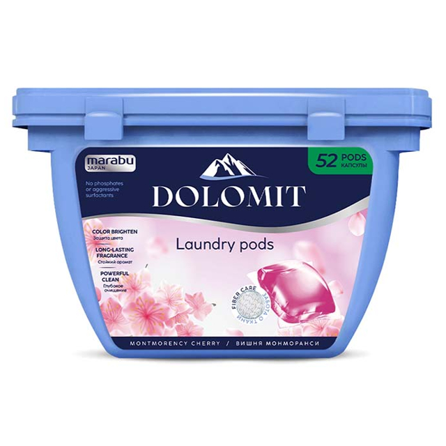 капсулы для стирки MARABU Dolomit вишня монморанси 52шт