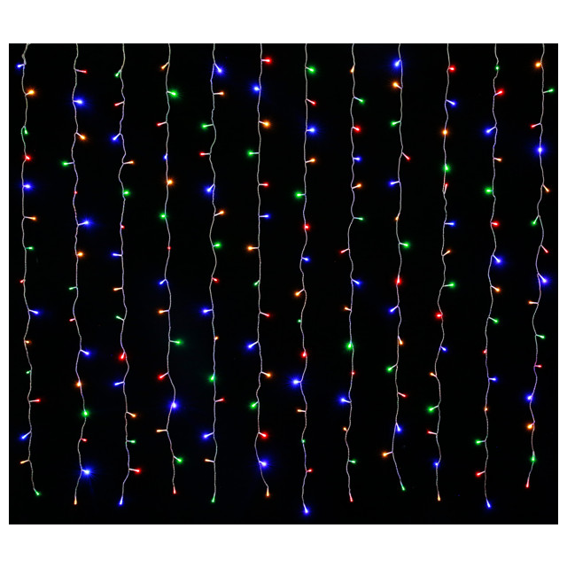 гирлянда-занавес MAXIJOY 2,7х2м 240LED мульти свет