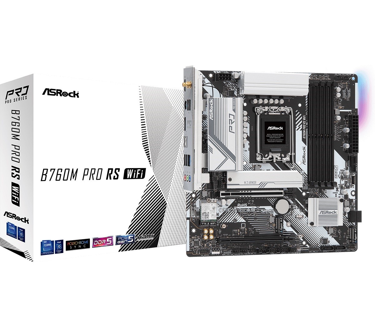 Материнская плата ASRock B760M PRO RS WIFI