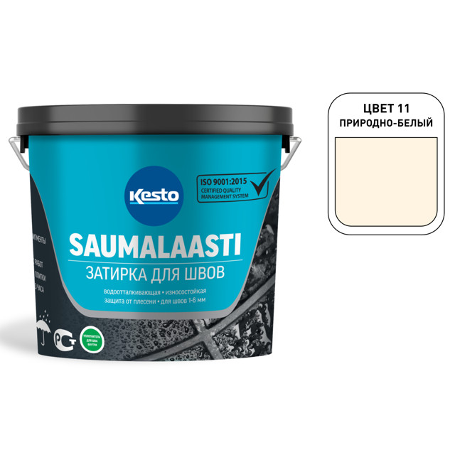 затирка для швов KESTO Saumalaasti 1-6мм 3кг природно-белая