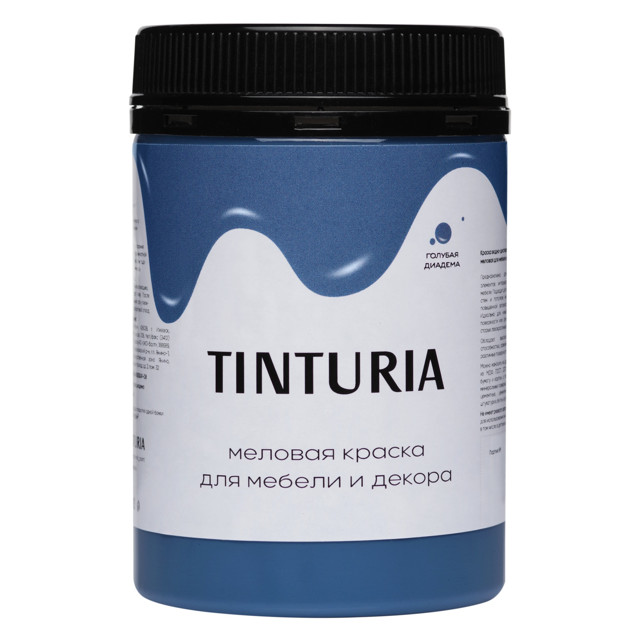 краска для мебели и декора TINTURIA 0,35кг голубая диадема, арт.028819765