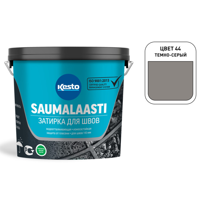 затирка для швов KESTO Saumalaasti 1-6мм 3кг темно-серая