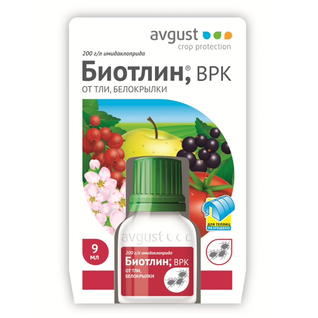 инсектицид от тли и белокрылки AVGUST Биотлин 9мл