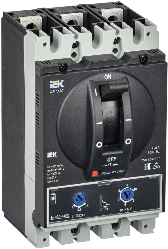 Автоматический выключатель IEK AR-MCCB-3A-050-0032A-ELPC