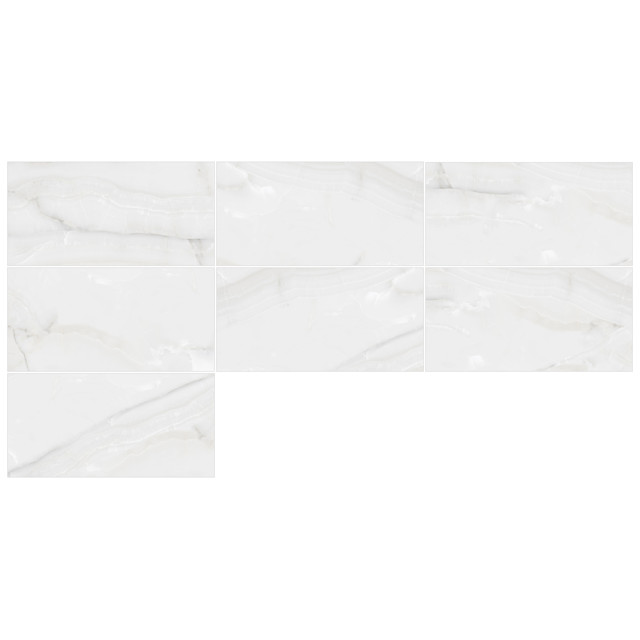 керамогранит LCM Snow Onyx 60х120 белый полированный