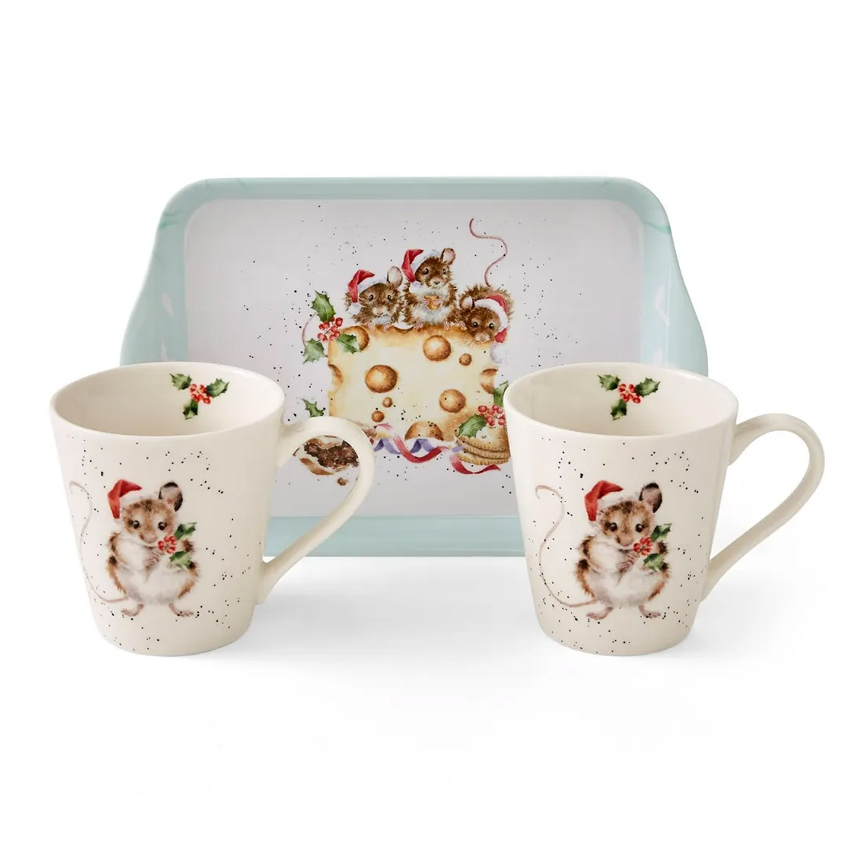 Набор кружек на подносе Royal Worcester’s Wrendale Designs Мыши 2шт
