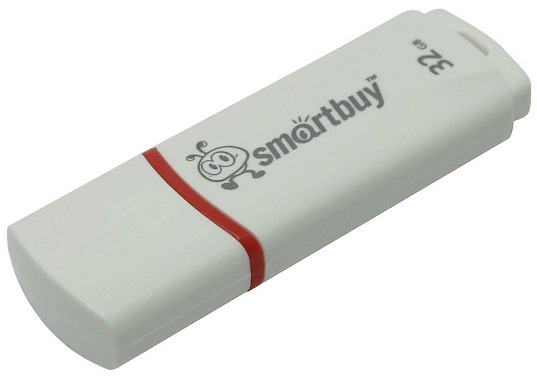 Накопитель USB 2.0 SmartBuy SB32GBCRW-W