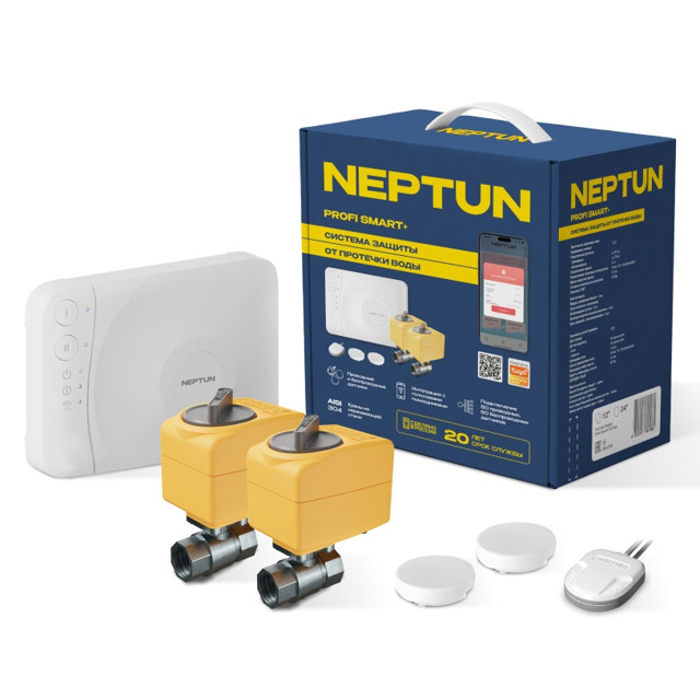 система защиты от протечки воды Neptun Profi Smart+ 3/4 Tuya WIFI