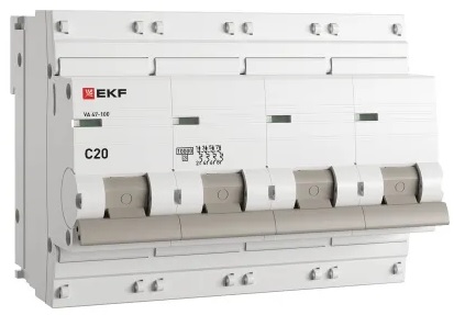 Автоматический выключатель EKF mcb47100-4-20C-pro