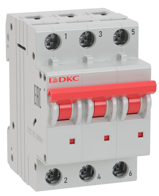 Автоматический выключатель DKC MD63H-3PC20