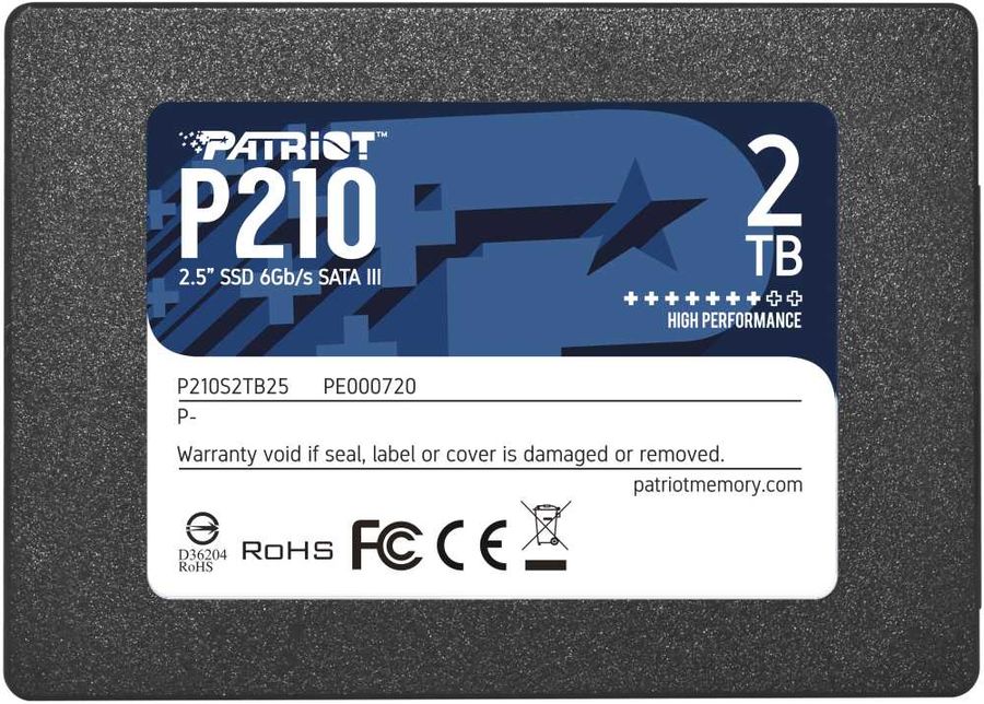 Накопитель SSD Patriot Memory P210S2TB25