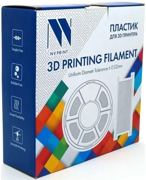 Пластик для 3D-принтера NVP NV-3D-TPU-SILK-BURGUNDY