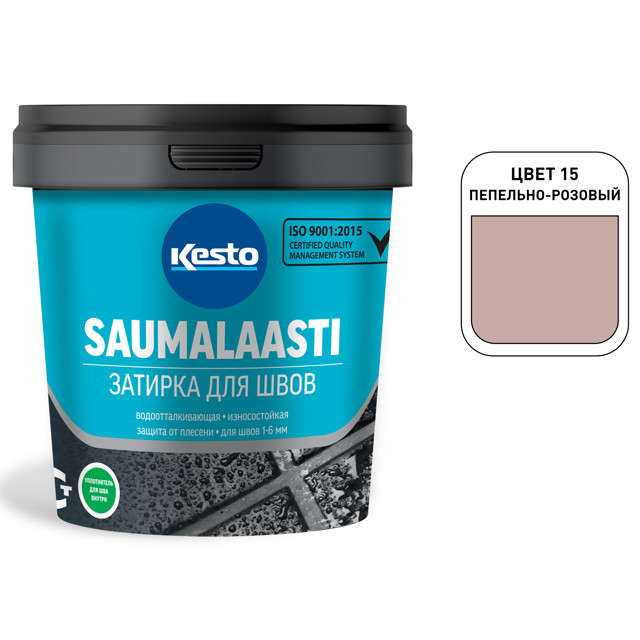 затирка для швов KESTO 15 Saumalaasti 1-6мм 1кг пепельно-розовая
