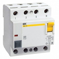 Выключатель дифференциального тока (ВДТ, УЗО) IEK MDV10-4-100-300