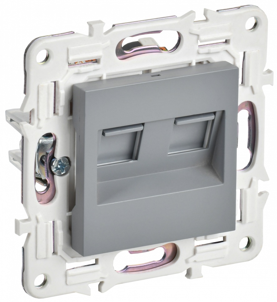Розетка компьютерная IEK SK-K20-1-K03