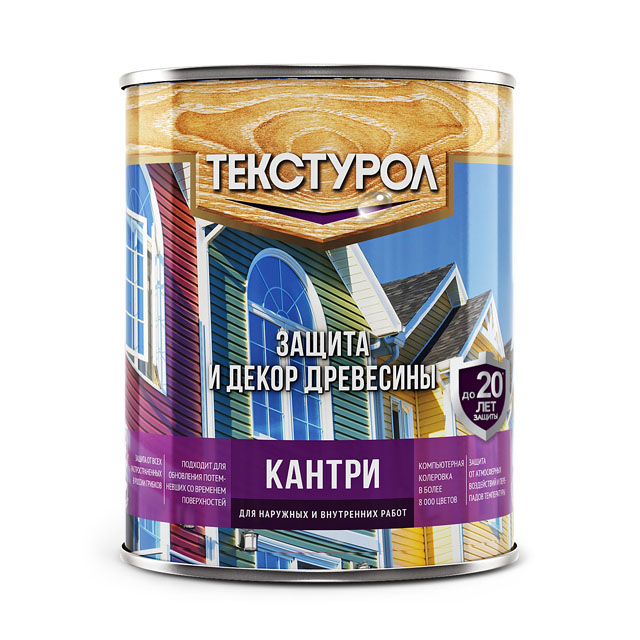 краска ТЕКСТУРОЛ Кантри база С бесцветная 0,9л, арт.0013941