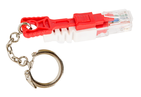 Заглушка NikoMax NMC-RJ-LOCK-RD