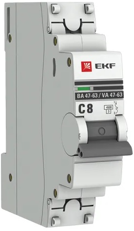 Автоматический выключатель EKF mcb4763-1-08C-pro