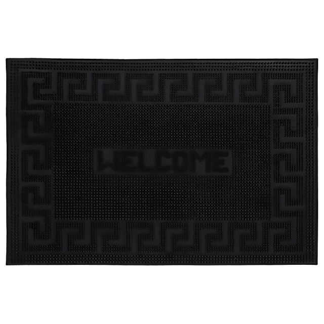 коврик VORTEX Welcome приветствие 40х60см резина черный
