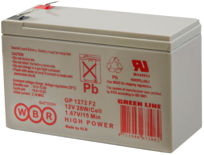 Батарея WBR GP1272 F2 (28W) WBR