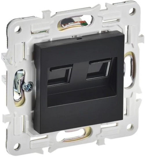 Розетка компьютерная IEK SK-K20-1-K02